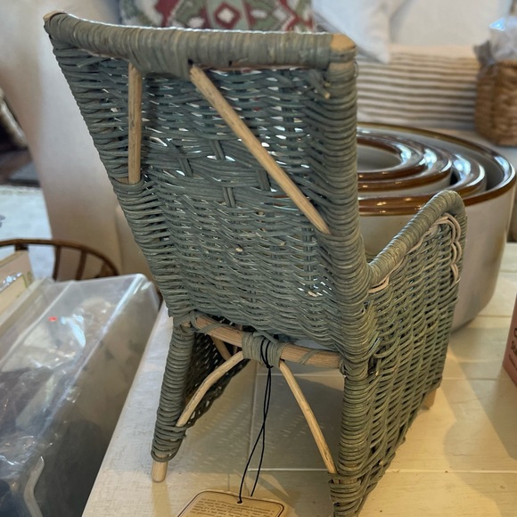 BOYDS BEAR WICKER CHAIR nwt - Picture 4 of 6